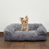 Fluffy Plush Thickened Cozy Pet Calming Bed Dog Cat Sofa Bed