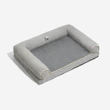 Faux Fleece & Suede Full Support Orthopedic Dog Bed