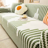 Herringbone Cozy Full-Wrap Stretch Magic Couch Cover