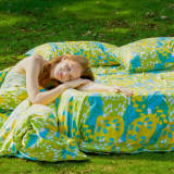 Funky Floral Playful Comfort Cotton Duvet Cover Bed Sheet Set