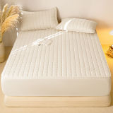 Elegant Square Breathable Waterproof Antibacterial Fitted Sheet Mattress Cover
