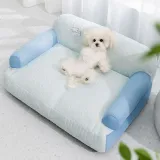 Cooling Breathable Latex Fabric Comfortable Neck Support Dog Sofa Bed