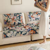 All-Season Cooling Pastoral Floral Couch Cover
