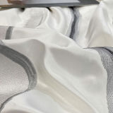 Embroidered Marble Pattern Ice Silk Cooling Bed Sheet Set