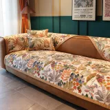 Floral Chenille All-seasons Non-Slip Home Decoration Couch Cover