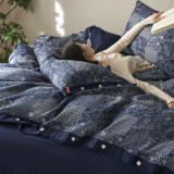 Vintage Patchwork Soft Cotton Duvet Cover Bed Sheet Set