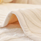 Wave Textured Plush Non-Slip Couch Cover