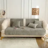 Warm Plush Vintage Non-Slip Couch Cover