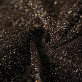 Chenille Starry Glitter Design with Fringe Trim Throw Couch Cover