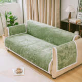 All-Season Anti-Slip Striped Pet Rug Furniture Protector with Armrest Couch Cover - Keep Still