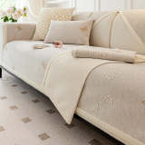 Chenille Anti-Slip Butterfly Pattern Morandi Color Couch Cover