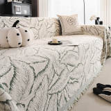 Palm Leaf Print Thickened Sofa Protection Multi-Purpose Throw Couch Cover