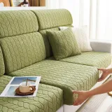 Wheat Leaf Texture All-Season Universal Elastic Full Protection Magic Couch Cover