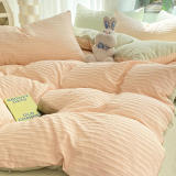 All-Seasons Seersucker Solid Color Comfort Bed Sheet Set