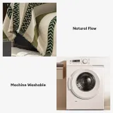 Venus Striped Geometric Chenille Full-Cover Throw Couch Cover