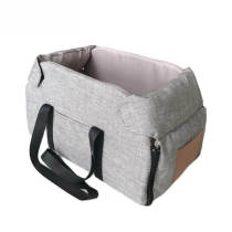 Non-Slip Detachable Contrast Color Cat & Dog Car Seat Bed