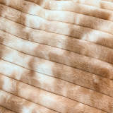 Colorful Gradient Textured Bubble Faux Rabbit Fur Soft Bed Sheet Set