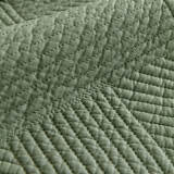 Minimalist All-Season Solid Cotton Geometric Quilted Anti-Slip Couch Cover