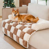 Plaid Cozy Sofa Protector Dog Mat - SnugPad