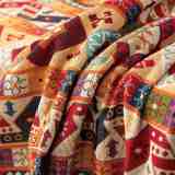Moroccan Jacquard Multifunctional Throw Blanket Couch Cover