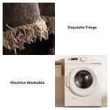 Modern Planet Cup Style Cat-Friendly Chenille Throw Couch Cover
