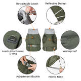 Waterproof Warm High Collar Reflective Dog Thickened Jacket