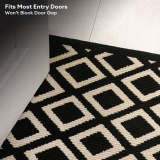 Modern Checkered Anti-Stain Non-Slip Front Door Mat for Muddy Dog Paws