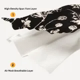 Chenille Floral Art with Tassel Edge Non-Slip Throw Couch Cover