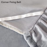Solid Color Soft Warm Milk Velvet Mattress Cover Protector Bed Skirt