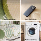 Floral Chic Sofa Decoration Protection Wave Edge Non-Slip Couch Cover