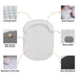 Ice Dot Cooling Breathable Pet Mat with Pillow for Cats and Dogs