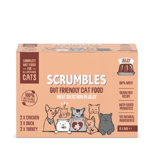Meat Selection in Jelly Wet Cat Food