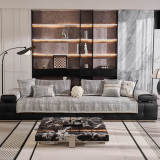 Flowing Cloud Pattern Ice Silk Durable Non-Slip Couch Cover