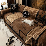 Vintage Chenille Anti-Scratch Sofa Protector Throw Couch Cover