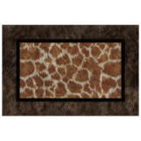 Animal Print Anti-Stain Non-Slip Front Door Mat for Muddy Dog Paws