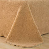 Reversible Two-Tone Thickened Warm Sherpa Fleece Bed Sheet Set
