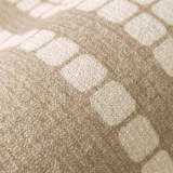 Creamy Striped Minimalist Modern Cashmere Rug