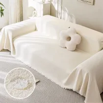 Soft Water-resistant Teddy Plush Throw Couch Cover