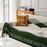 Chenille Short Velvet Artistic Pattern Throw Couch Cover