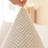 Simple Solid Colour Plush Furniture Protector Couch Cover