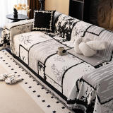 Vintage Chenille Anti-Scratch Sofa Protector Throw Couch Cover