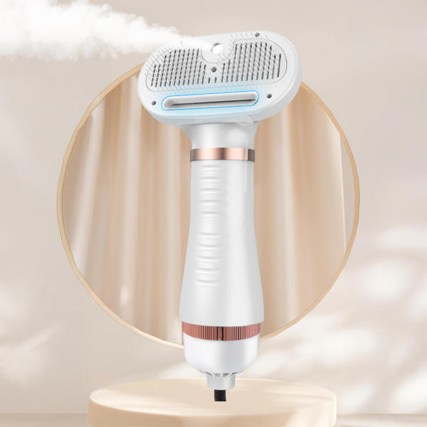 Multifunctional Combing Brush Pet Hair Dryer with Steam