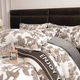 Elegant European Style Milk Velvet Anti-Static Warmth Bed Sheet Set