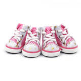 Trendy High-Top Breathable Mesh Anti-Slip Dog Sports Shoes