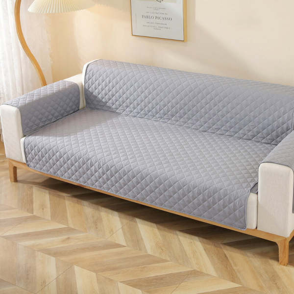 Modern Diamond One-Piece Sofa Protector Water-resistant Non-Slip Couch Cover with Armrest