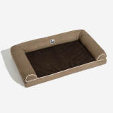 Faux Fleece & Suede Full Support Orthopedic Dog Bed