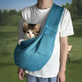 Mesh Breathable Lightweight Portable Crossbody Travel Cat & Dog Carrier Bag