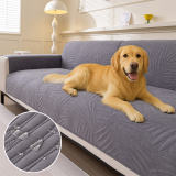 Large Leaf Pattern Water-resistant Sofa Protector Non-Slip Couch Cover