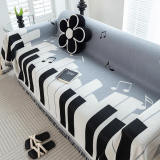 Funny Piano Chenille Fabric Sofa Decoration Throw Couch Cover