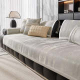 Flowing Cloud Pattern Ice Silk Durable Non-Slip Couch Cover